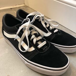 Black Womens Vans Old Skool shoes Size 8.5